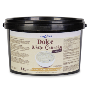 Dolce White Crunchy 6kg – white cream with crunchy biscuit