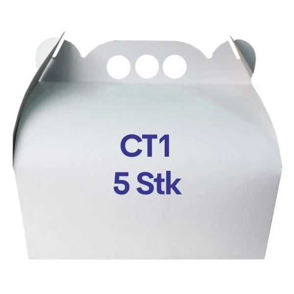 Torten- Tragekartons CT1 weiß 25x25cm- 5 Stk.