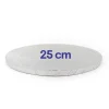 Tortentrommel (Cake Drum) rund Silber 25 cm
