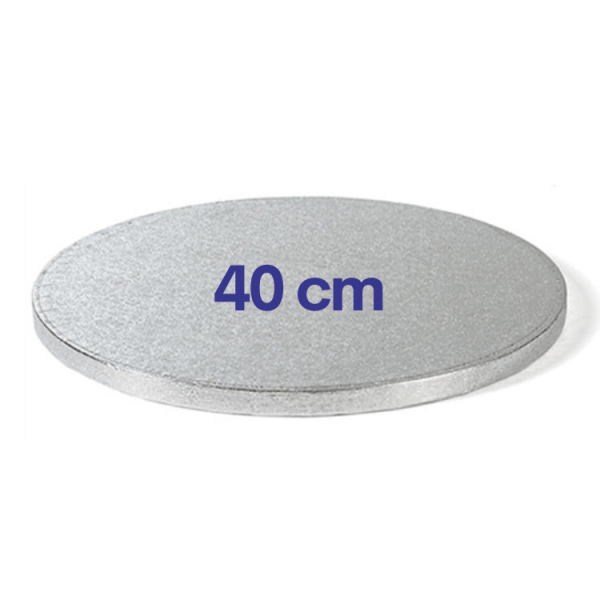 Tortentrommel (Cake Drum) rund Silber 40cm
