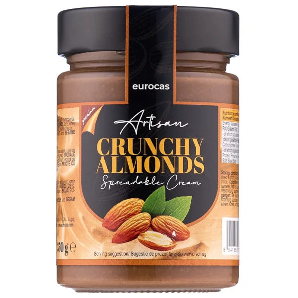 Artisan Almond Crunchy 350g – Kakaocreme mit 26% Mandelstücken